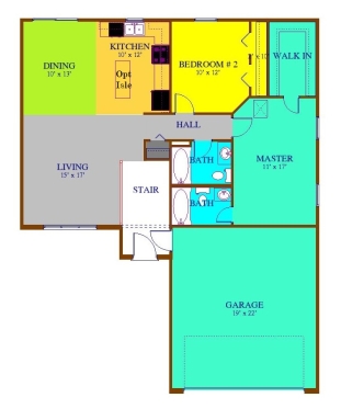 The Westwood II - Main Level Plan